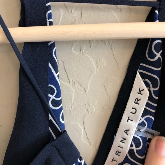 TRINA Turk ERIKO TOP IN INDIGO - Picture 8 of 8